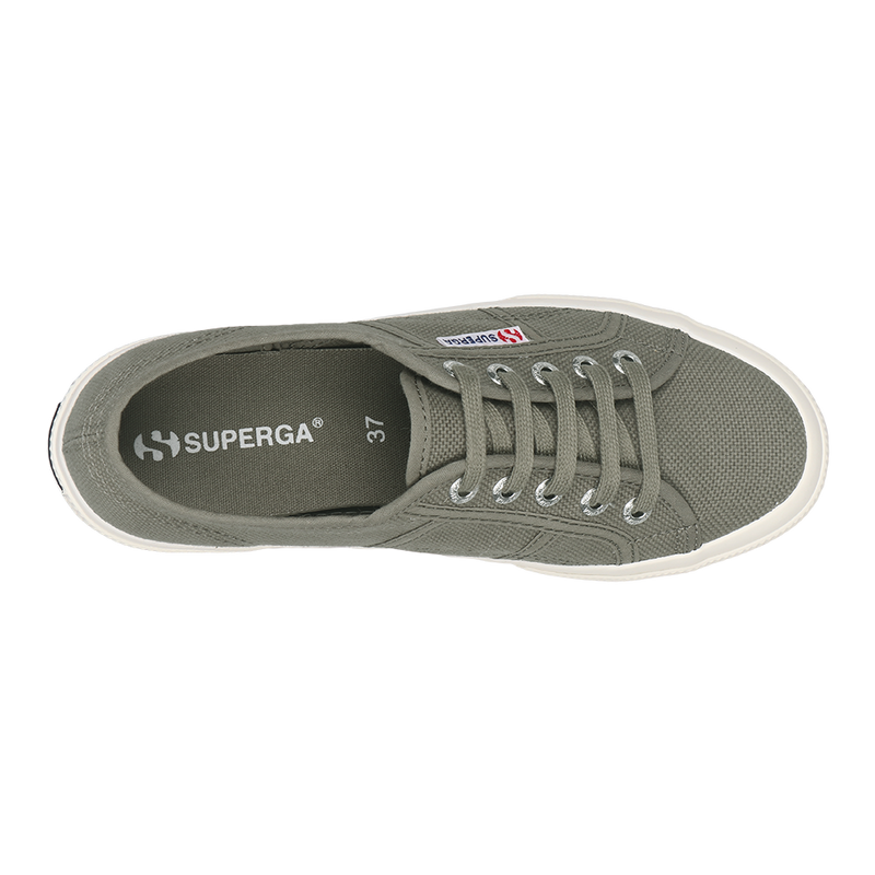 Superga Classic 2750 Green Safari Full Avorio