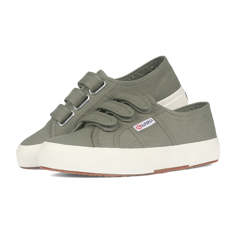 Superga Strap Green Safari Full Avorio