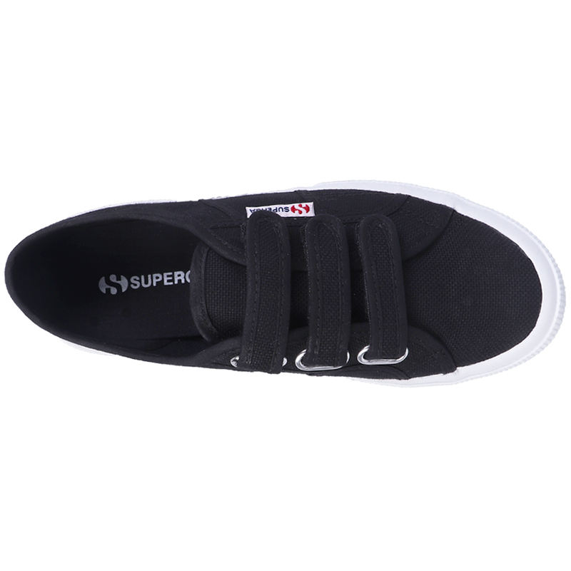Superga Strap Black Full White