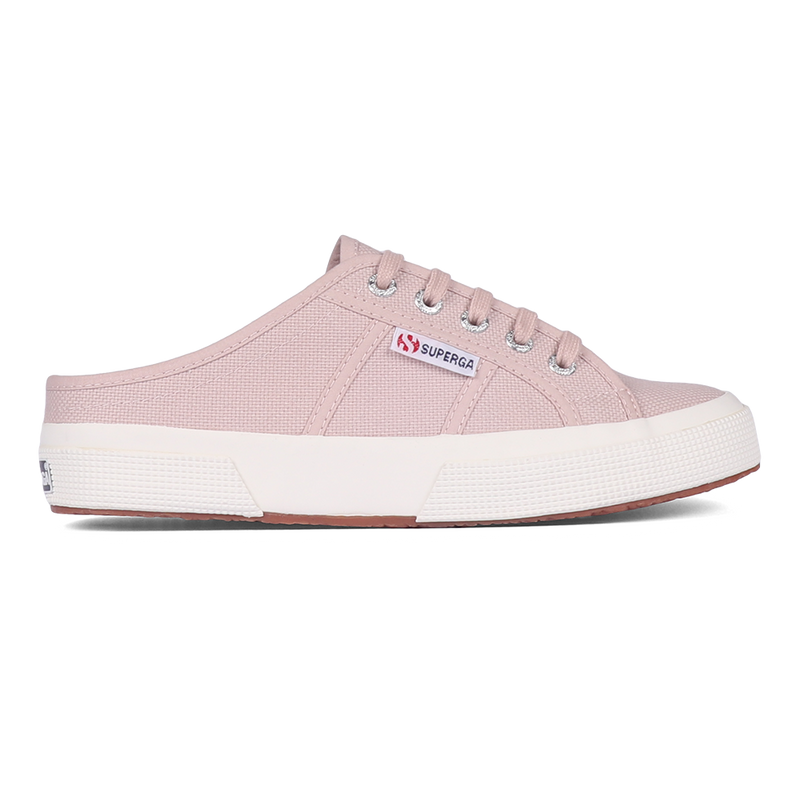 Superga 2402 Mule Pink Skin Full Avorio