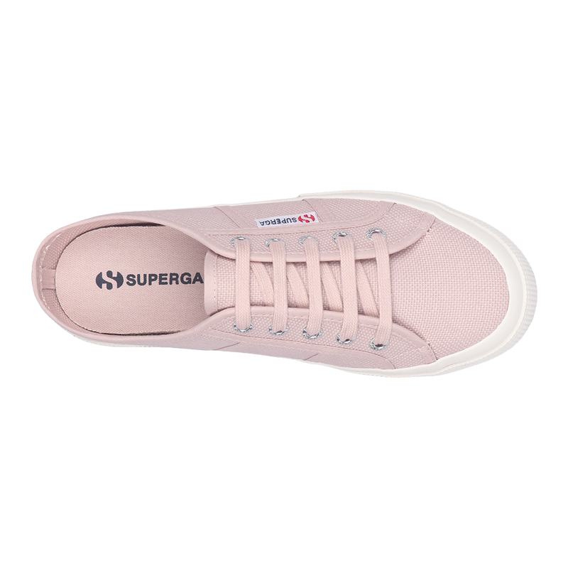 Superga 2402 Mule Pink Skin Full Avorio