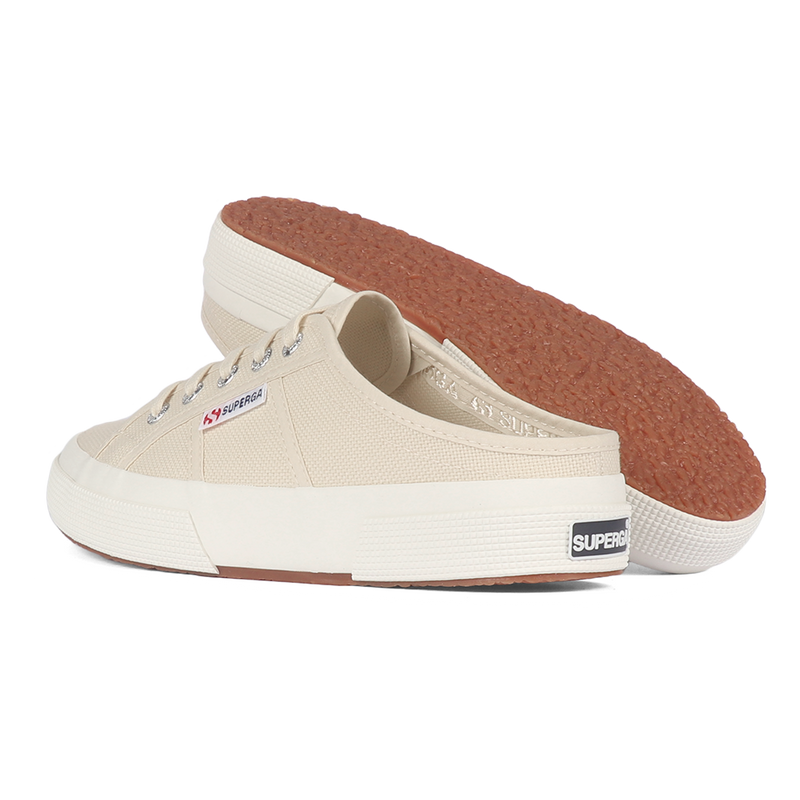 Superga 2402 Mule Beige Light Eggshell Full Avorio