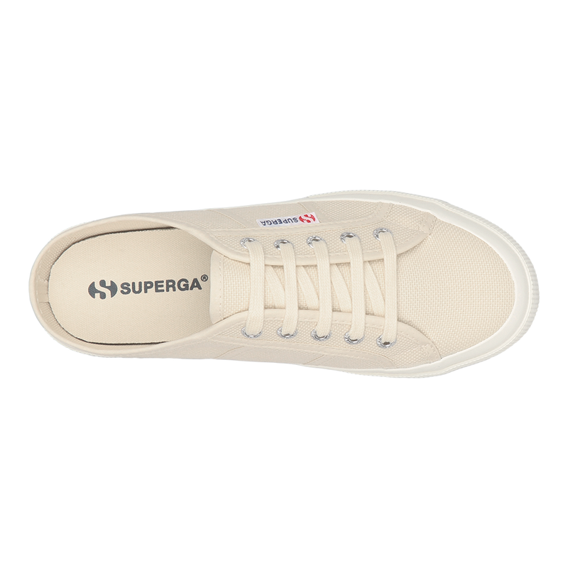 Superga 2402 Mule Beige Light Eggshell Full Avorio