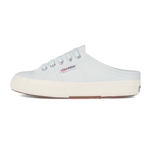 Superga 2402 Mule Azure Ice Full Avorio