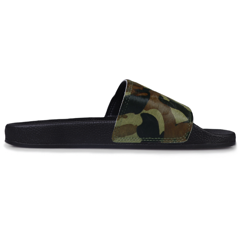 Superga Slides Black Olive-Camo