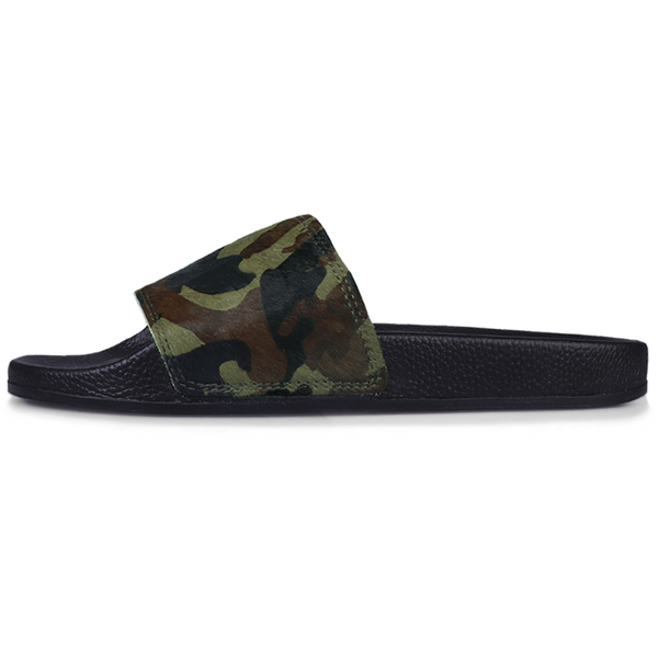 Superga Slides Black Olive-Camo