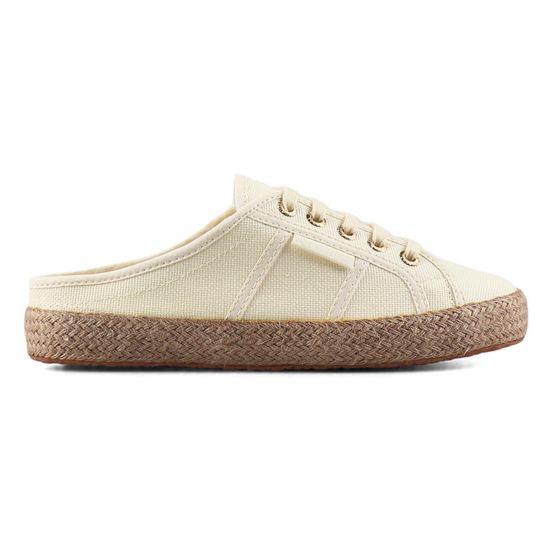 Superga 2402 Espadrille Mule White Antique-Gold