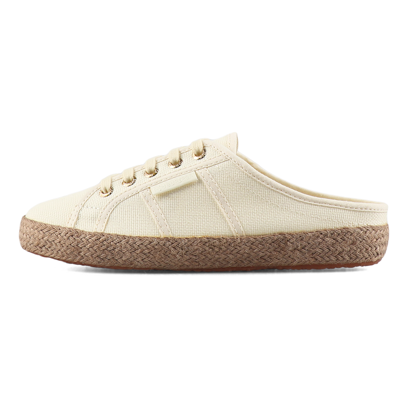 Superga 2402 Espadrille Mule White Antique-Gold