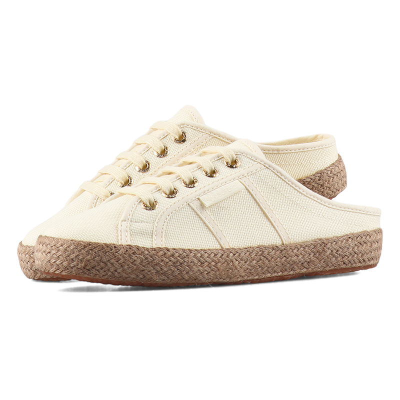 Superga 2402 Espadrille Mule White Antique-Gold
