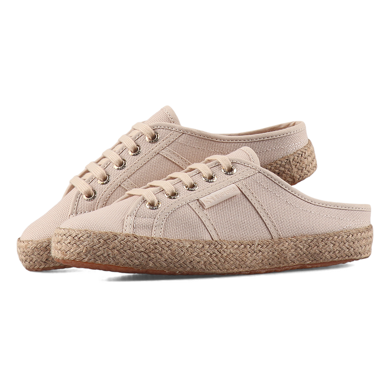 Superga 2402 Espadrille Mule Desert Pink-Gold