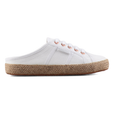 Superga 2402 Espadrille Mule White-Rose Gold