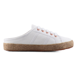 Superga 2402 Espadrille Mule White-Rose Gold