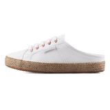 Superga 2402 Espadrille Mule White-Rose Gold