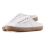 Superga 2402 Espadrille Mule White-Rose Gold