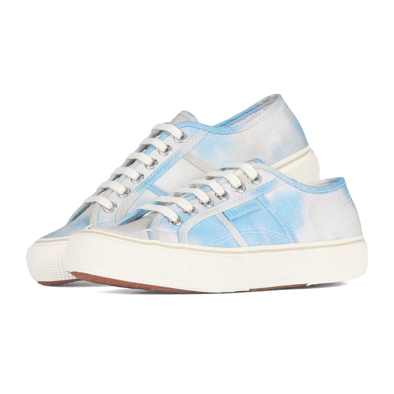 Superga 2490 Bold Tie Dye Blue Light Tan