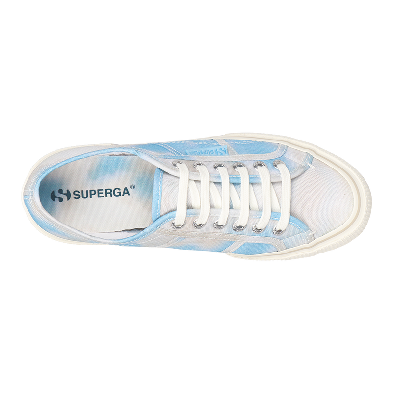 Superga 2490 Bold Tie Dye Blue Light Tan