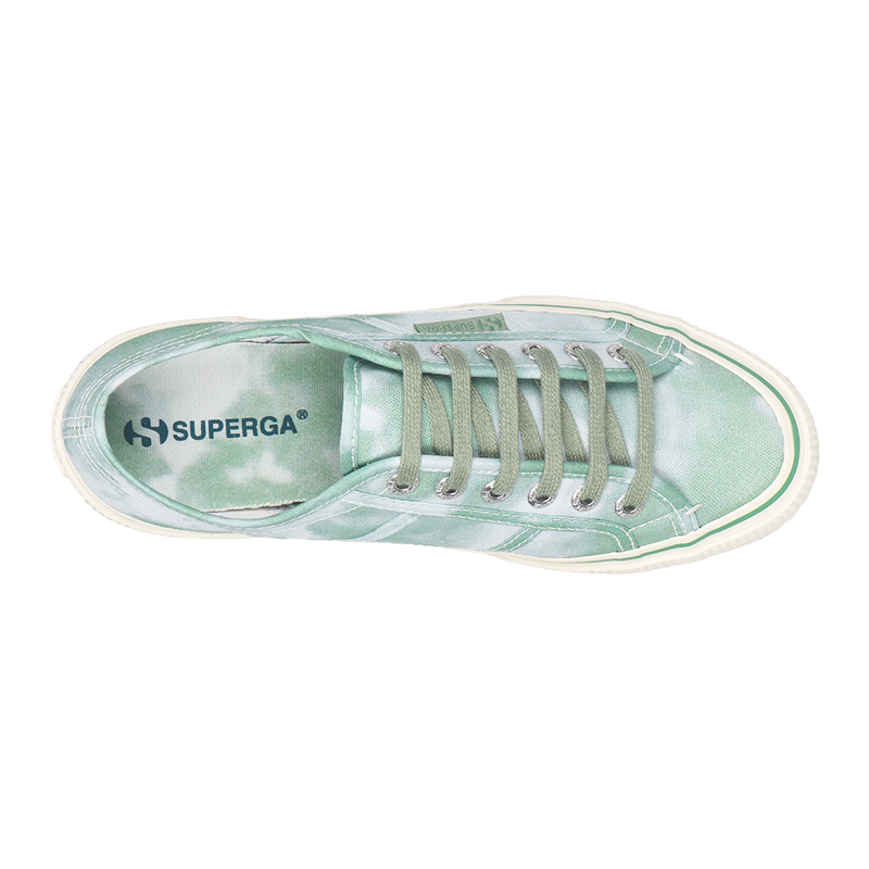 Superga 2490 Bold Tie Dye Green Tan