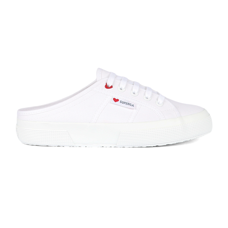 Superga 2402 Little Heart Eyelet White Red Heart