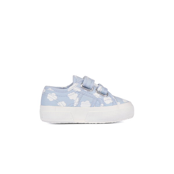 Superga 2750 Junior Straps Clouds Print Light Blue