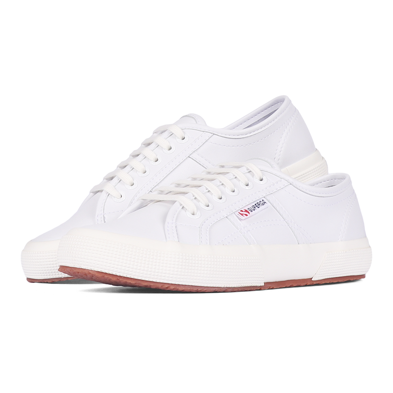 Superga 2750 Vegan Leather White Avorio