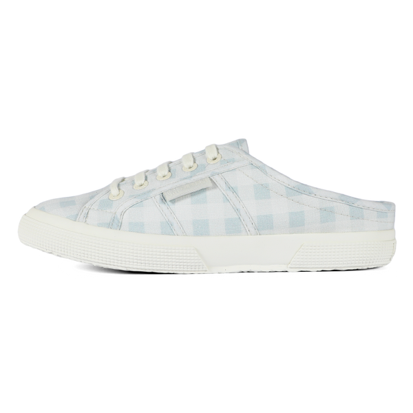 Superga X Drea Chong 2345 Mule Print Blue Check Superga Malaysia
