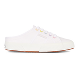 Superga 2402 Mule Rainbow Eyelets White Multicolor Pastel