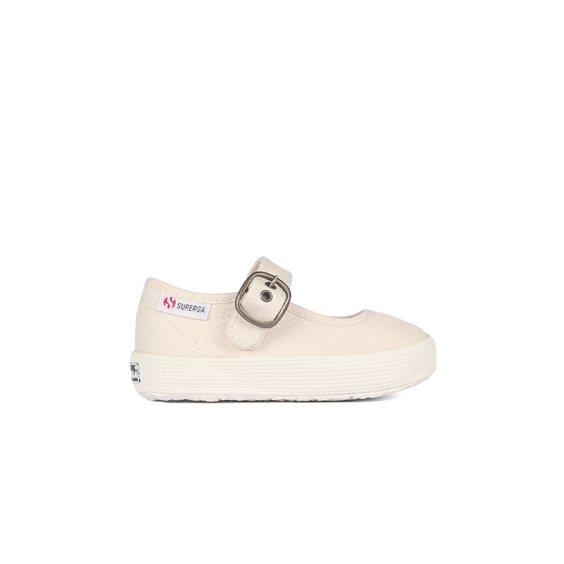 Superga 2452 Junior Mary Jane Beige Raw Full Avorio