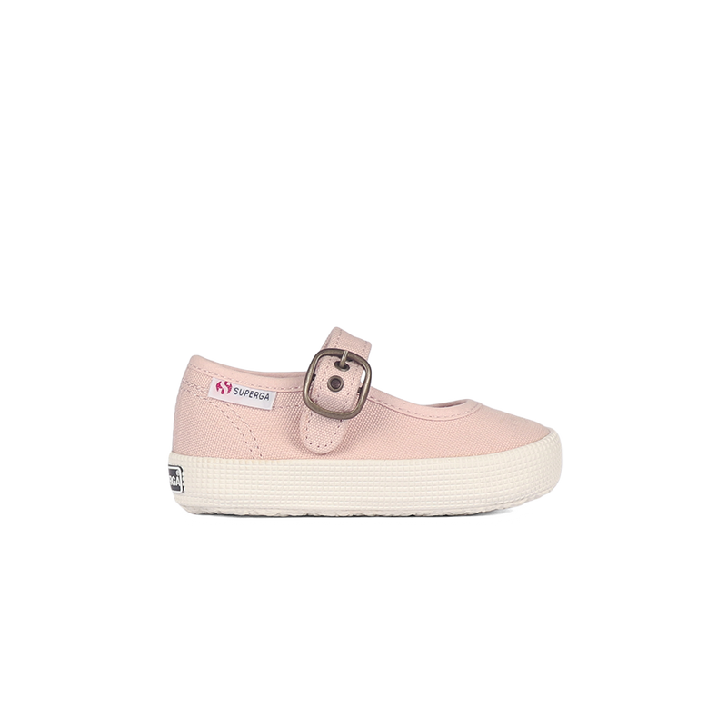 Superga 2452 Junior Mary Jane Pink Skin Full Avorio