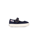 Superga 2452 Junior Mary Jane Blue Navy Full Avorio