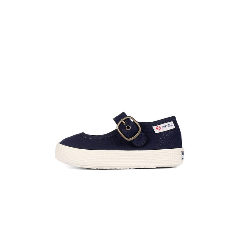 Superga 2452 Junior Mary Jane Blue Navy Full Avorio