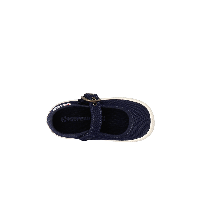 Superga 2452 Junior Mary Jane Blue Navy Full Avorio