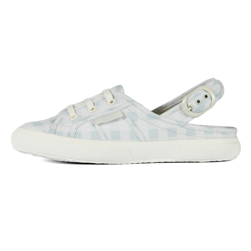 Superga X Drea Chong 2933 Sling Back Print Blue Check