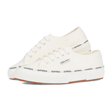 Superga 2750 Logo Piping WhiteAvorio Black Logo