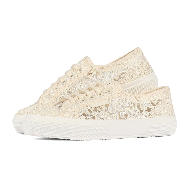 Superga 2750 Macrame Beige Light Eggshell-Full Avorio