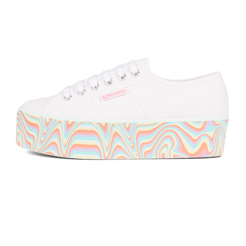 Superga top colorful platform