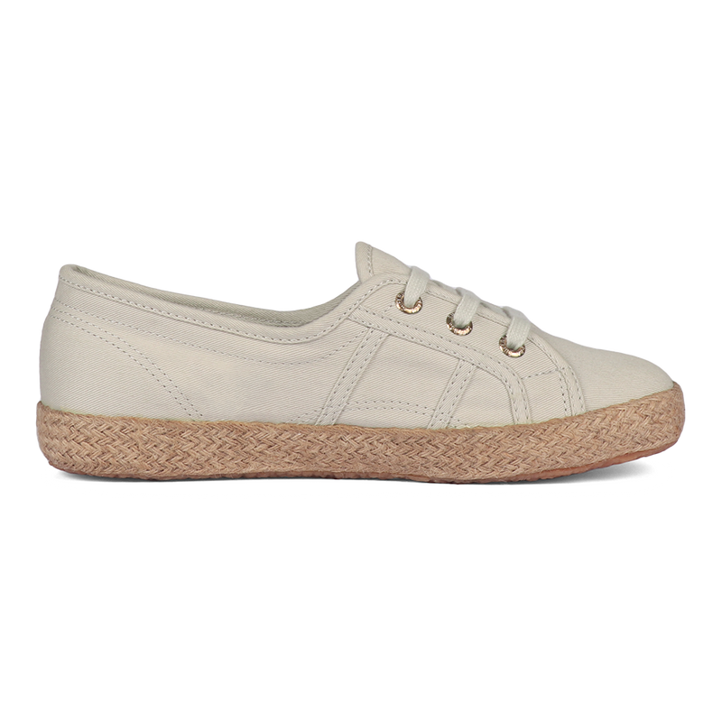 Superga 2345 Ballerina Espadrille Grey Sand Gold