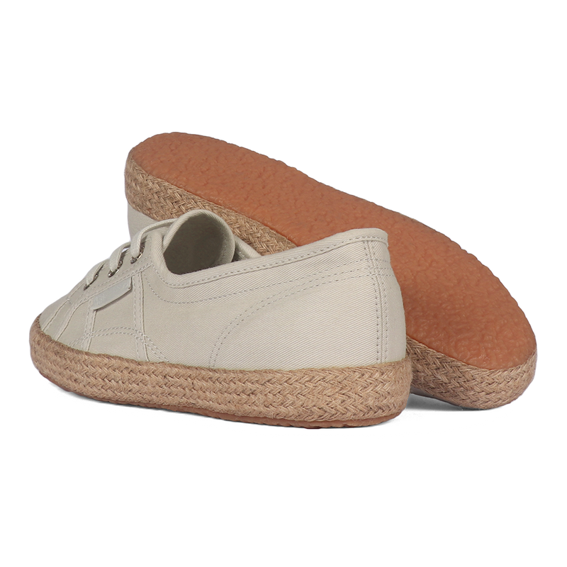 Superga 2345 Ballerina Espadrille Grey Sand Gold