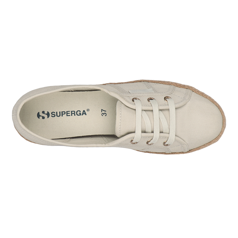 Superga 2345 Ballerina Espadrille Grey Sand Gold