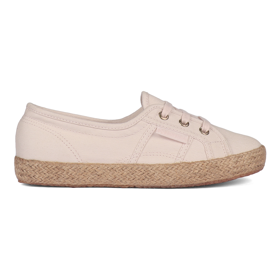 Superga 2345 Ballerina Espadrille Pink Almond Gold