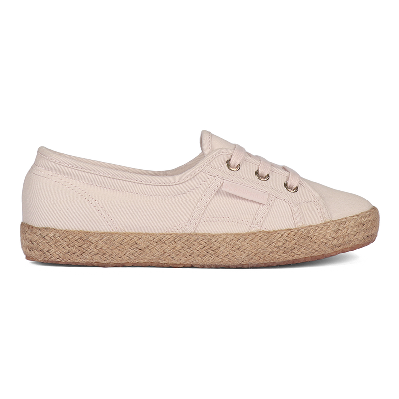 Superga 2345 Ballerina Espadrille Pink Almond Gold