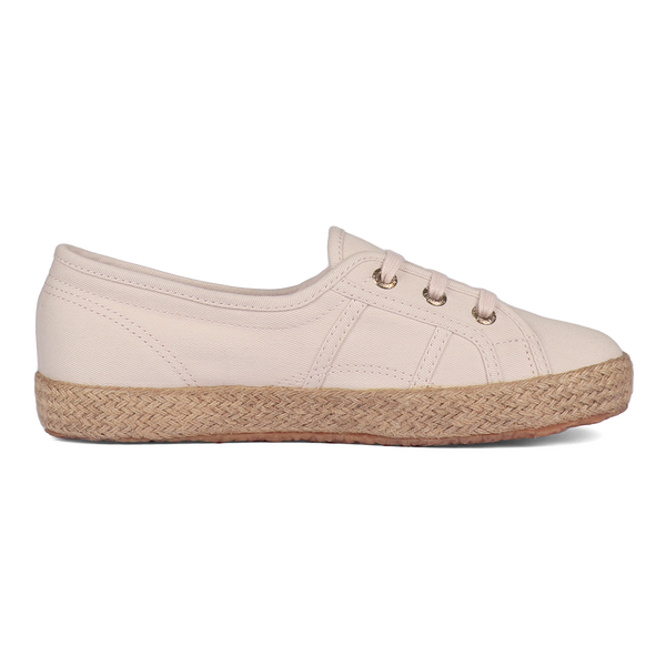 Superga 2345 Ballerina Espadrille Pink Almond Gold