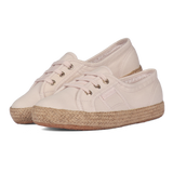 Superga 2345 Ballerina Espadrille Pink Almond Gold