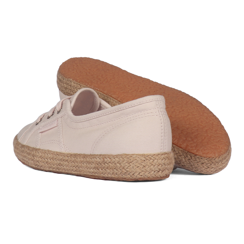 Superga 2345 Ballerina Espadrille Pink Almond Gold