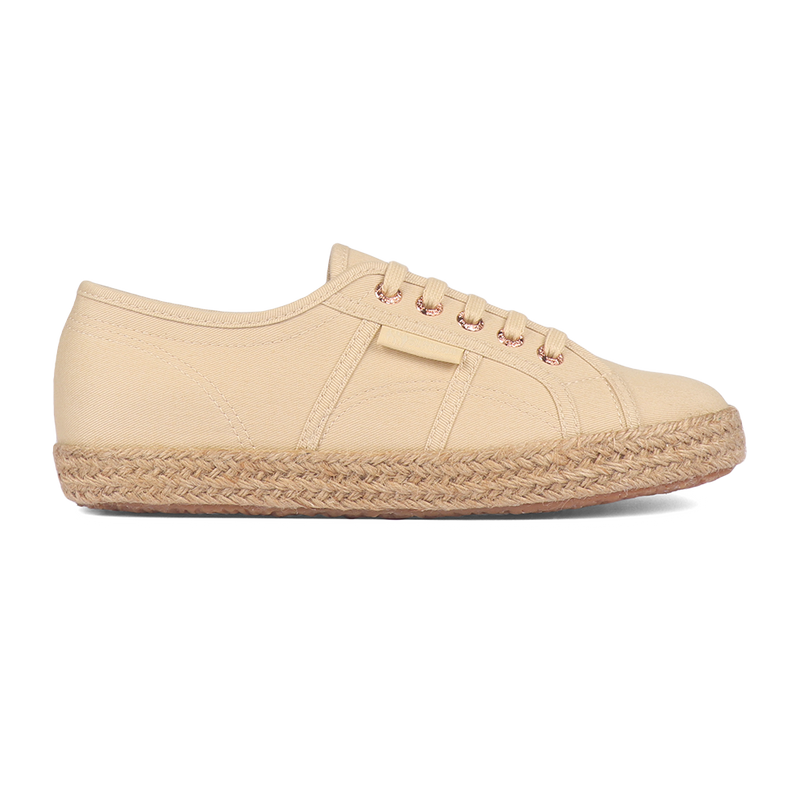 Superga 2750 Espadrille Beige Sand Rose Gold