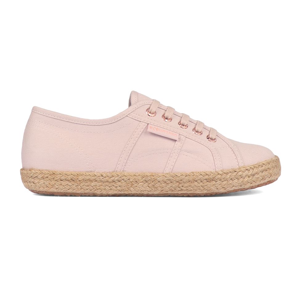 Superga 2750 Espadrille Pink Skin Rose Gold