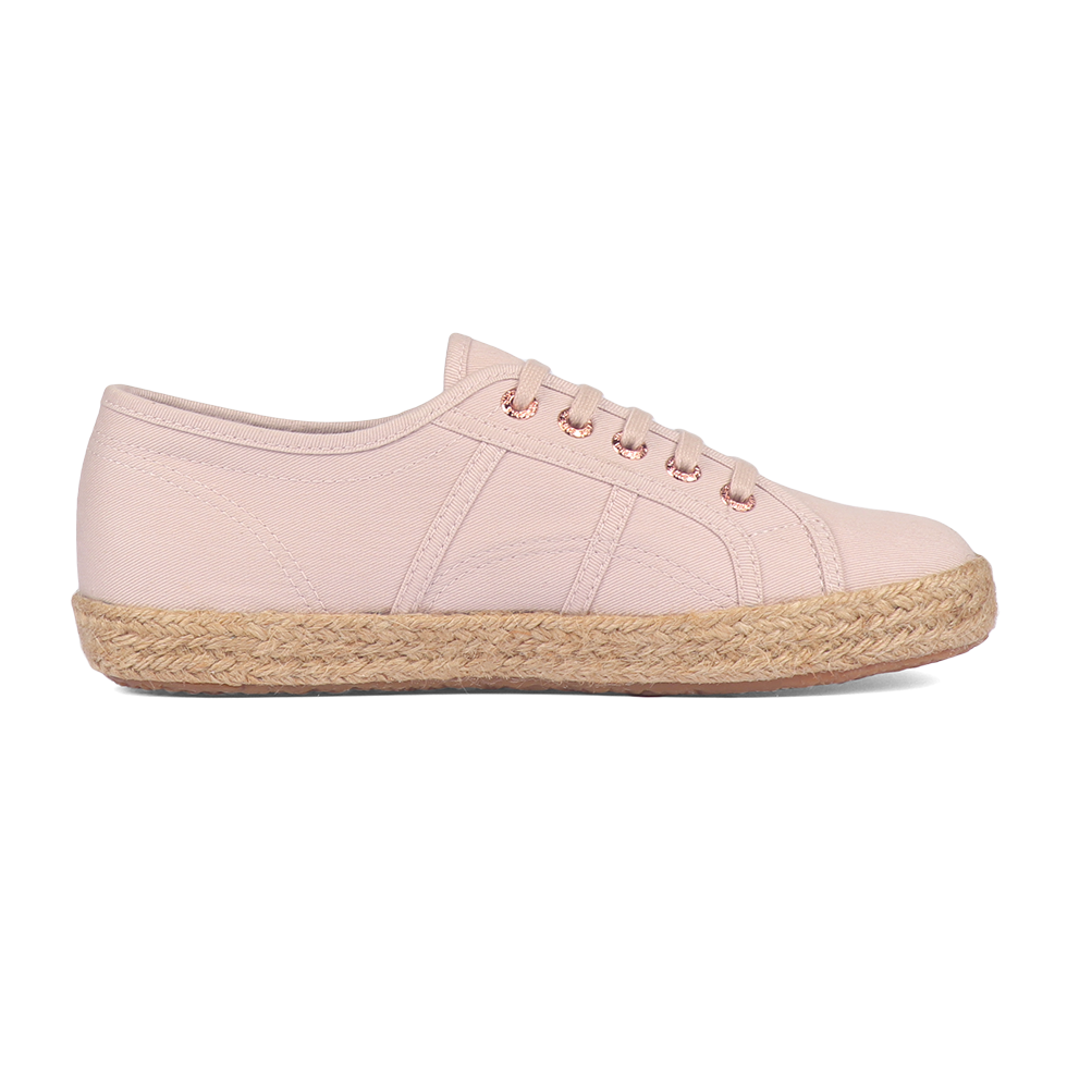 Superga 2750 Espadrille Pink Skin Rose Gold