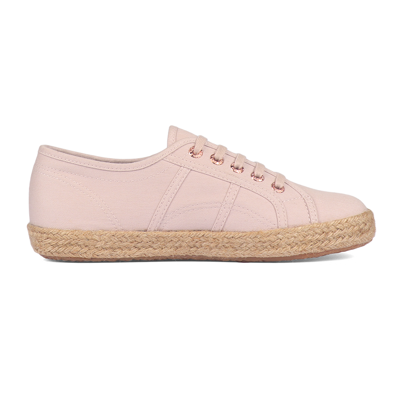 Superga 2750 Espadrille Pink Skin Rose Gold