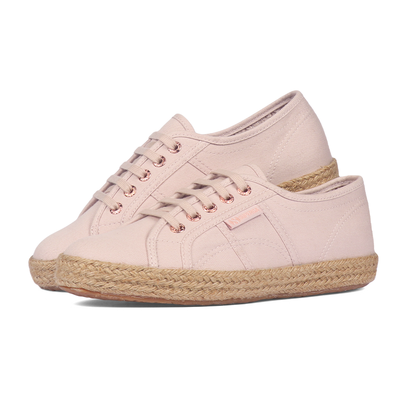 Superga 2750 Espadrille Pink Skin Rose Gold