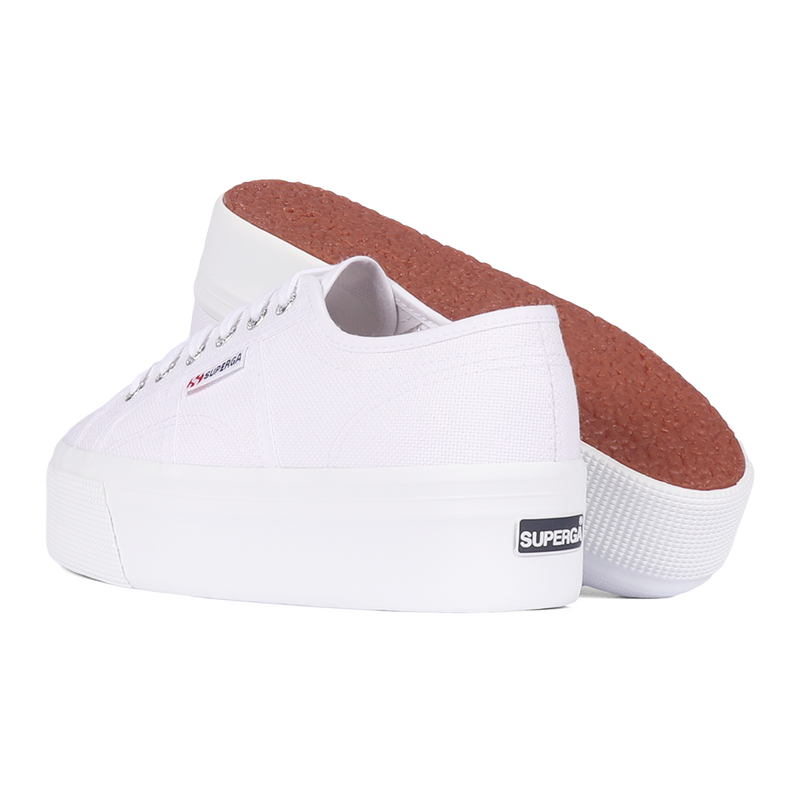 Superga 2790 white platform top sneakers