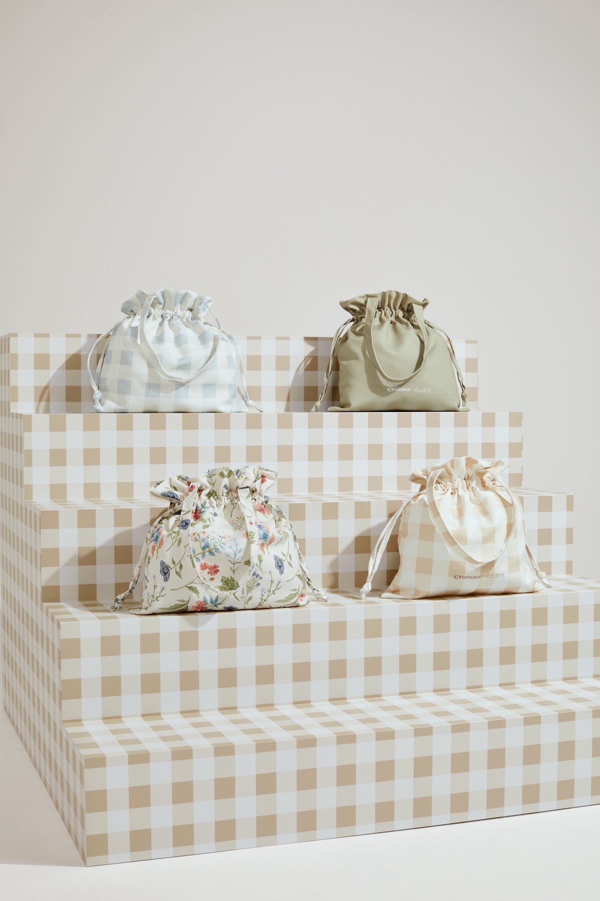 Superga X Drea Chong Drawstring Bag Blue